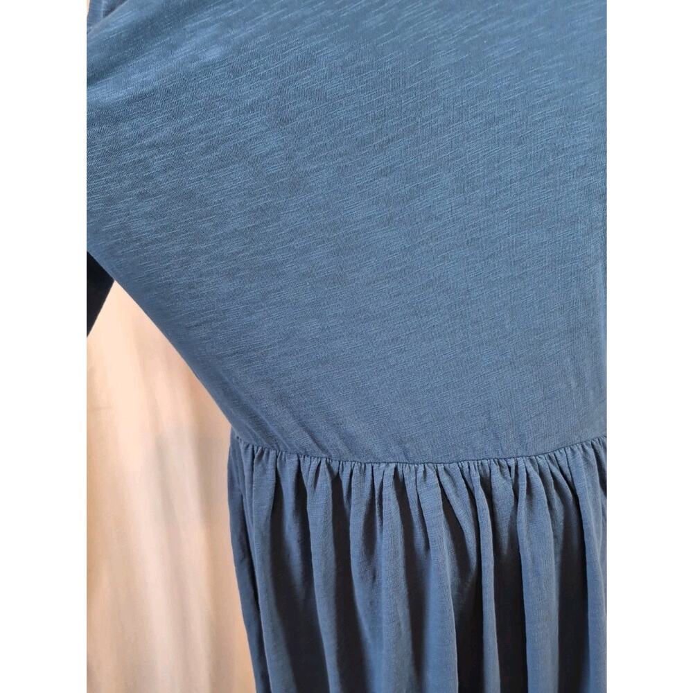 Boden Aria Collared Blue Cotton Midi Dress US 12 - Picture 10 of 11